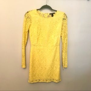 Yellow Long Sleeve Dress!